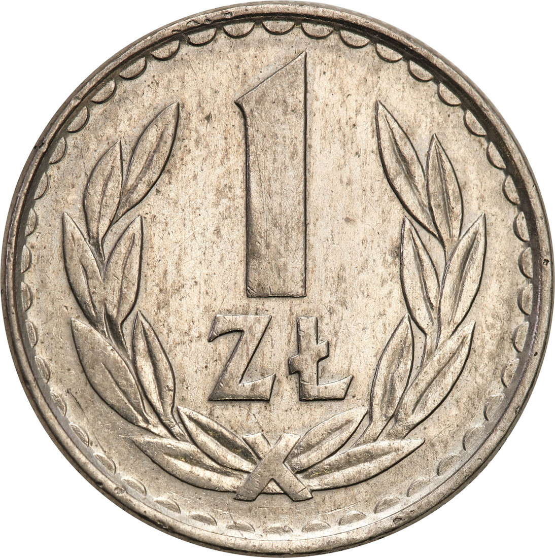 PRL. PRÓBA miedzionikiel 1 złoty 1985 (bez napisu PRÓBA)